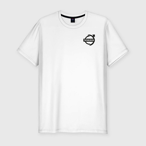 Мужская slim-футболка VOLVO / Белый – фото 1