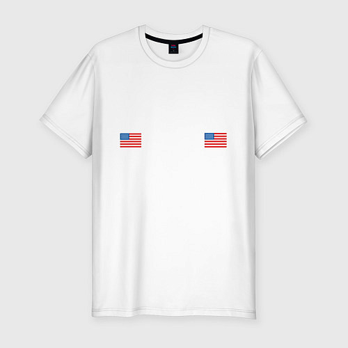 Мужская slim-футболка NEW YORK / Белый – фото 1