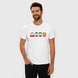 Футболка slim-fit SOUTH PARK, цвет: белый — фото 2
