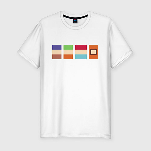 Мужская slim-футболка ЮЖНЫЙ ПАРК / Белый – фото 1