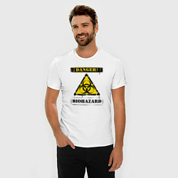 Футболка slim-fit Biohazard, цвет: белый — фото 2