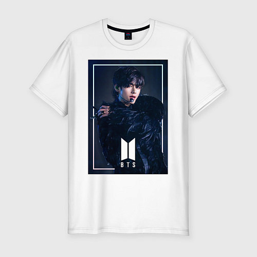Мужская slim-футболка BTS Black Swan / Белый – фото 1