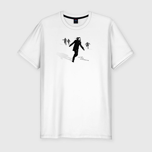 Мужская slim-футболка Русское поле экспериментов / Белый – фото 1