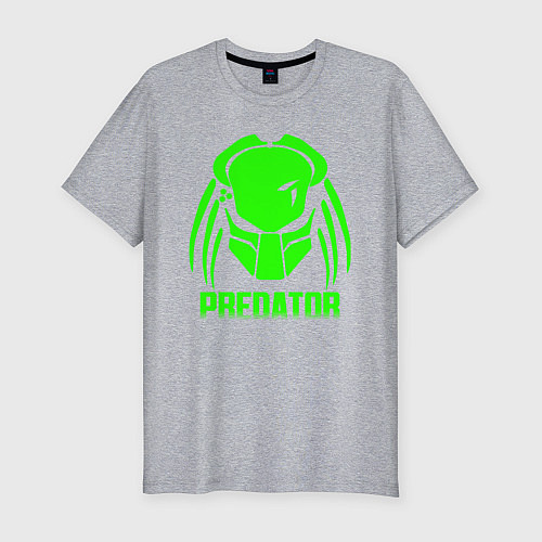 Мужская slim-футболка PREDATOR / Меланж – фото 1