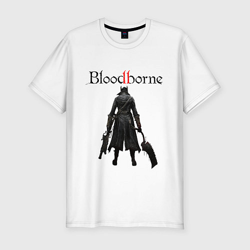 Мужская slim-футболка Bloodborne / Белый – фото 1