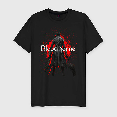 Мужская slim-футболка Bloodborne / Черный – фото 1