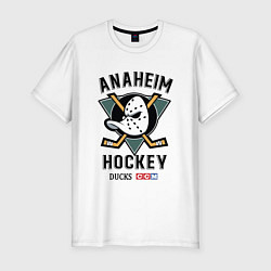 Футболка slim-fit ANAHEIM DUCKS, цвет: белый