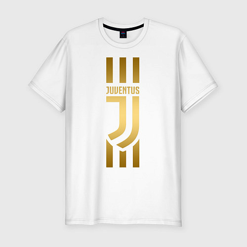 Мужская slim-футболка JUVENTUS / Белый – фото 1