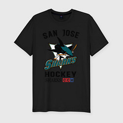 Футболка slim-fit SAN JOSE SHARKS, цвет: черный