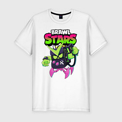 Футболка slim-fit BRAWL STARS VIRUS 8-BIT, цвет: белый