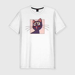 Футболка slim-fit Luna, Sailor Moon, цвет: белый