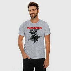 Футболка slim-fit Django, цвет: меланж — фото 2