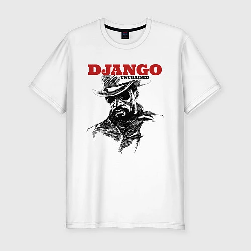 Мужская slim-футболка Django / Белый – фото 1