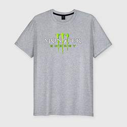 Футболка slim-fit MONSTER ENERGY, цвет: меланж