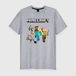 Футболка slim-fit MINECRAFT, цвет: меланж