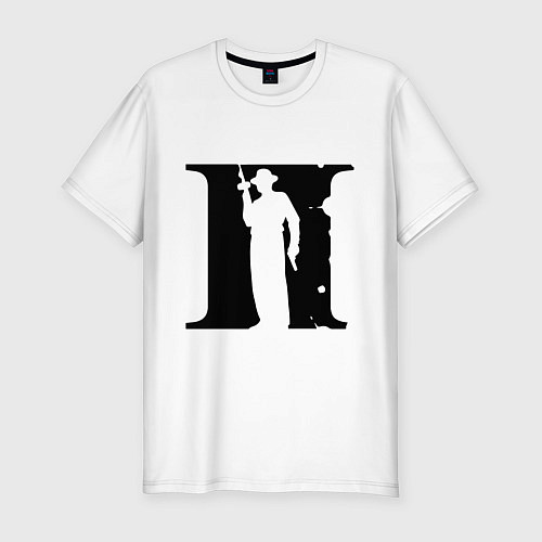 Мужская slim-футболка MAFIA II / Белый – фото 1