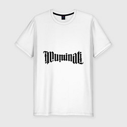 Футболка slim-fit Амбиграмма Иллюминати, цвет: белый