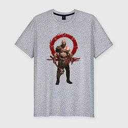 Футболка slim-fit GOD OF WAR, цвет: меланж