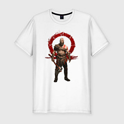 Футболка slim-fit GOD OF WAR, цвет: белый