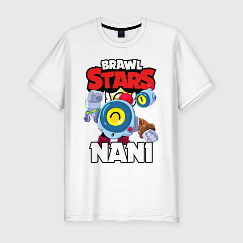 Мужская slim-футболка BRAWL STARS NANI / Белый – фото 1