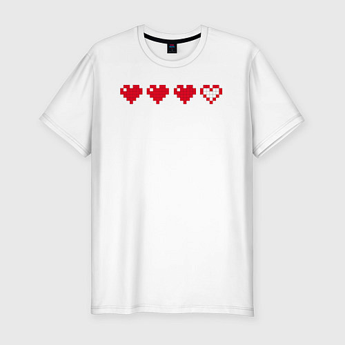 Мужская slim-футболка Video game / Белый – фото 1