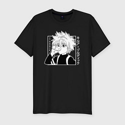 Футболка slim-fit Killua Hunter x Hunter Киллуа, цвет: черный