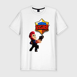 Футболка slim-fit BRAWL STARS Кольт Colt, цвет: белый