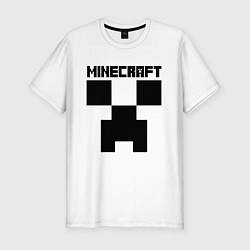 Футболка slim-fit MINECRAFT CREEPER, цвет: белый