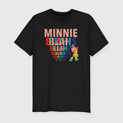 Мужская slim-футболка Minnie Blah Bows