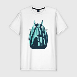 Футболка slim-fit Totoro, цвет: белый