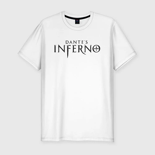 Мужская slim-футболка Ад Данте / Белый – фото 1