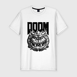 Футболка slim-fit КАКОДЕМОН DOOM Z, цвет: белый