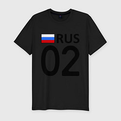 Мужская slim-футболка RUS 02