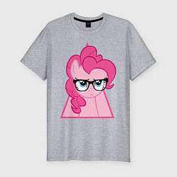 Футболка slim-fit Pinky Pie hipster, цвет: меланж