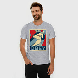 Футболка slim-fit Trixie OBEY, цвет: меланж — фото 2