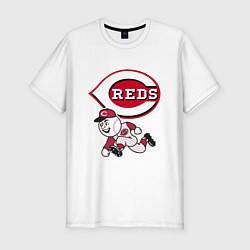 Мужская slim-футболка Cincinnati reds - baseball team - talisman