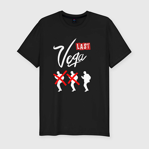 Мужская slim-футболка Last Vega / Черный – фото 1