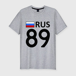 Футболка slim-fit RUS 89, цвет: меланж