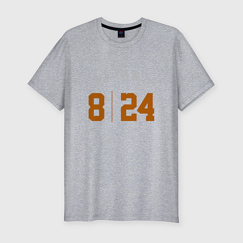 Мужская slim-футболка Kobe Bryant / Меланж – фото 1