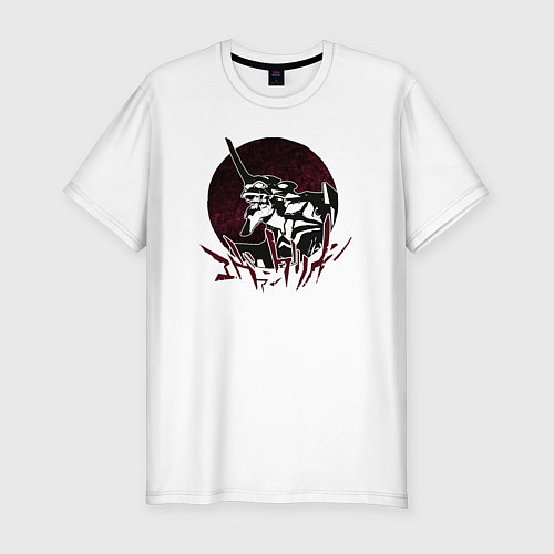 Мужская slim-футболка Evangelion / Белый – фото 1
