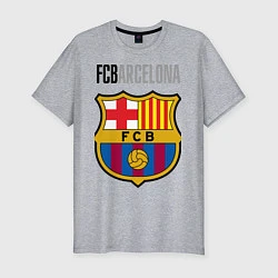 Футболка slim-fit Barcelona FC, цвет: меланж