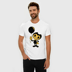 Футболка slim-fit Bendy And The Ink Machine, цвет: белый — фото 2