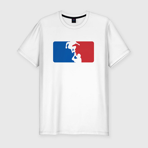Мужская slim-футболка ХАБИБ / Белый – фото 1