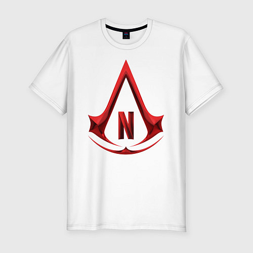 Мужская slim-футболка Assassins Creed Netflix / Белый – фото 1