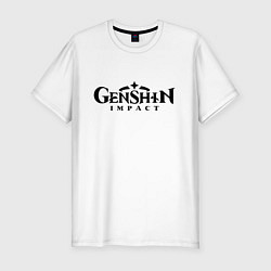 Футболка slim-fit Genshin Impact Logo Z, цвет: белый