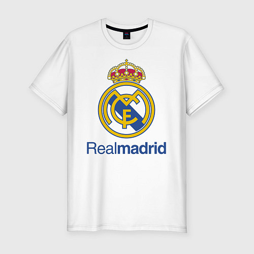Мужская slim-футболка Real Madrid FC / Белый – фото 1