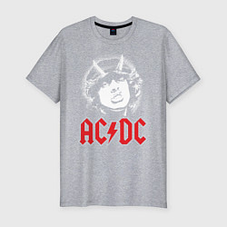 Футболка slim-fit ACDC, цвет: меланж