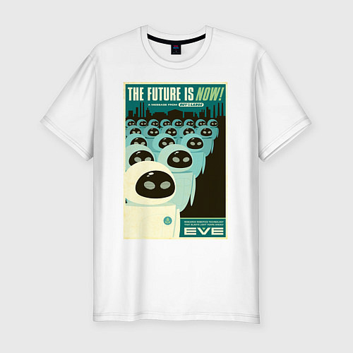Мужская slim-футболка Eve / Белый – фото 1