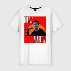 Футболка slim-fit SLAVA MARLOW, цвет: белый