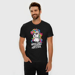 Футболка slim-fit Unicorn hipster, цвет: черный — фото 2